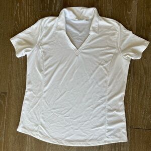 Lady Hagen, white golf shirt, XL